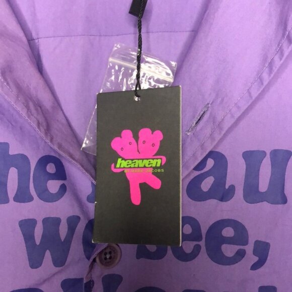 HEAVEN BY MARC JACOBS Men’s purple button down shirt. Size L. - Picture 4 of 15